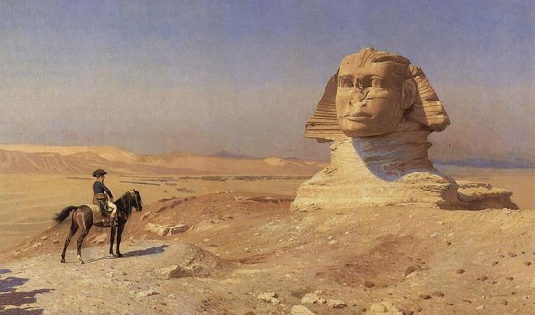 Jean-Leon Gerome Bonaparte Before the Sphinx oil painting image